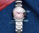 Replica Ballon Bleu De Cartier Ladies Watch Pink Dial Stainless Steel band 33mm (2)_th.jpg